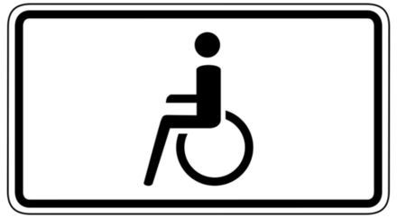 Das Bild zeigt das Symbol für eine Sehbehinderung